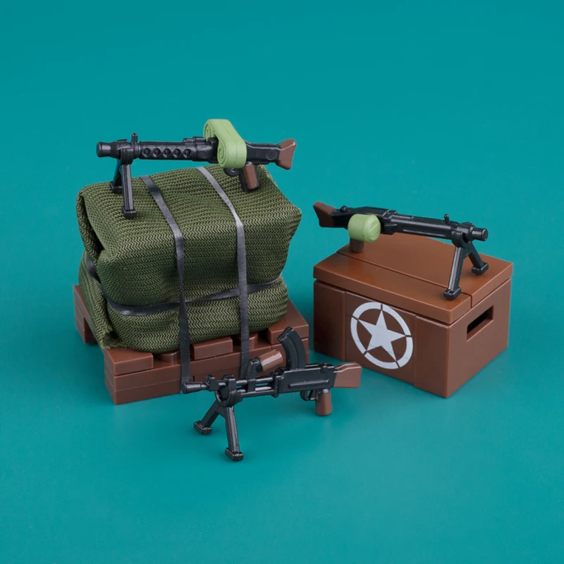 Конструктор MOC WW2: оружие пистолет современные советские немецкие военные