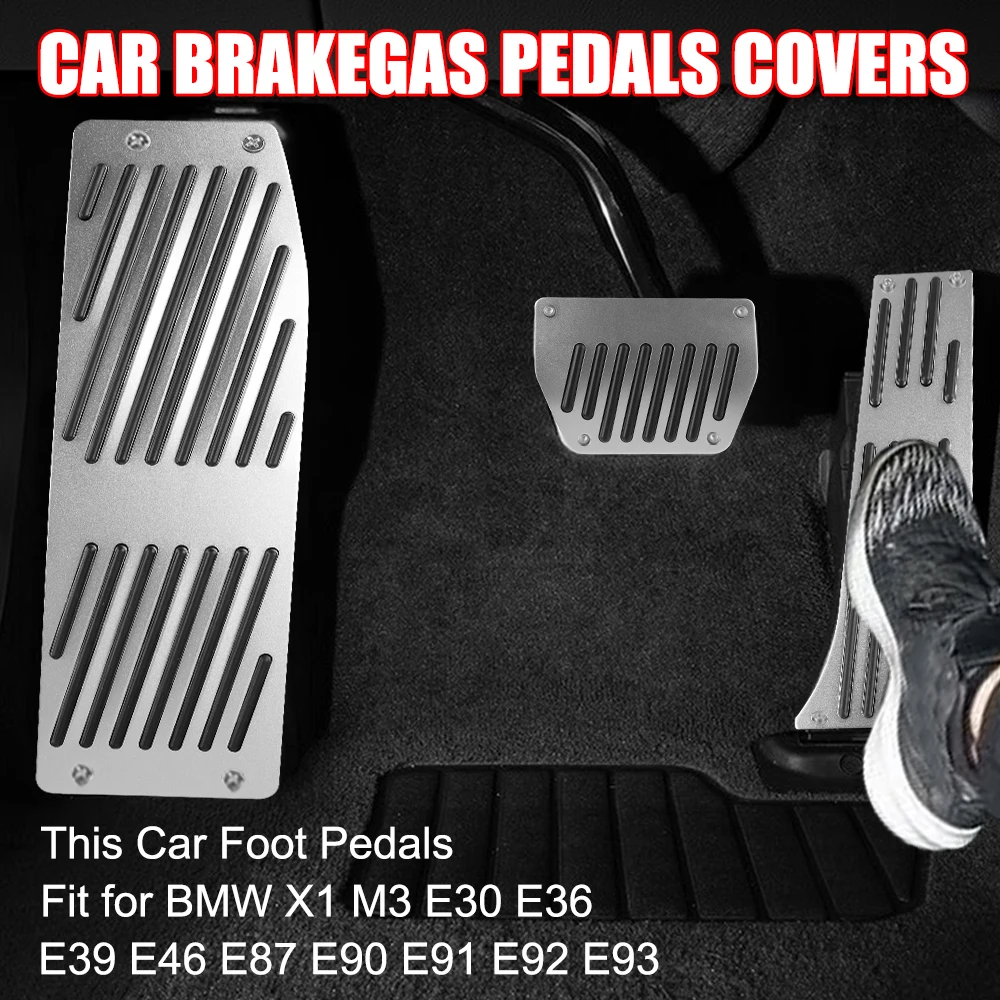 BMW X1 M3 E Series Вставки Для Педалей Из Алюминиевого Серебряного Сплава Автомобильная