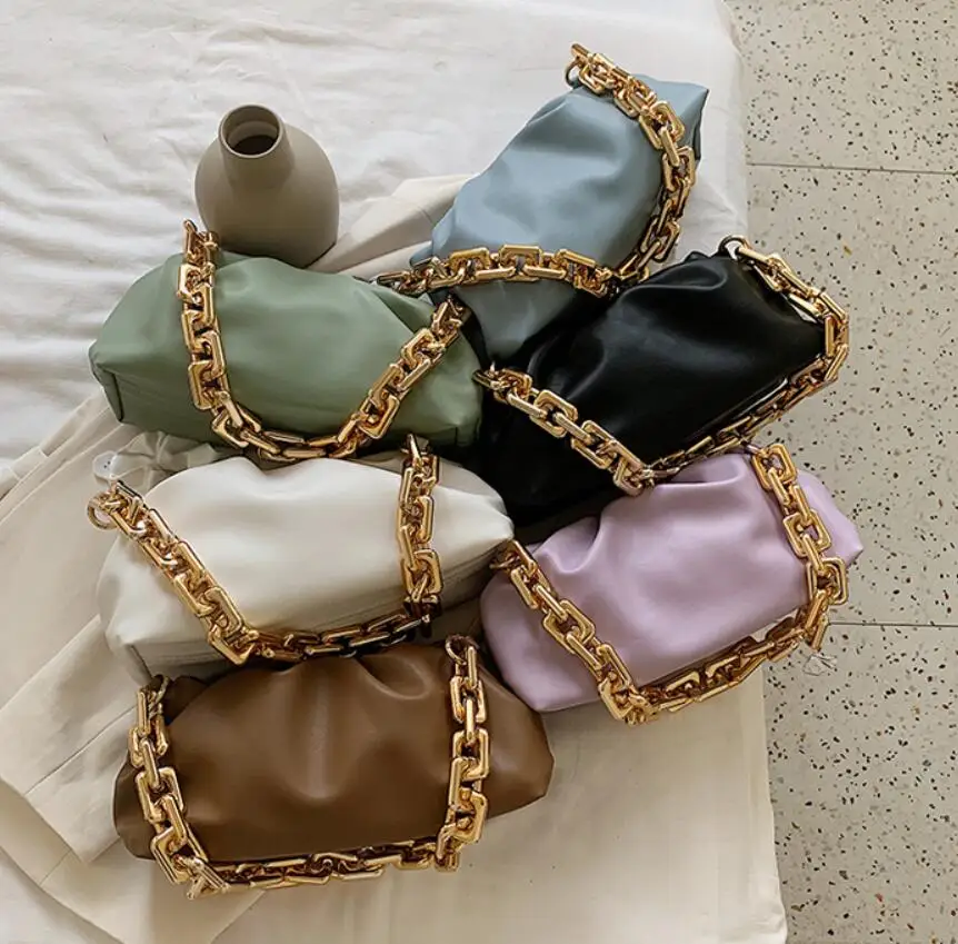 Solid Color Pleated Tote Bag 2023 Fashion New High-quality Soft Leather Women's Designer Handbag Travel Shoulder Bags Armpit Bag