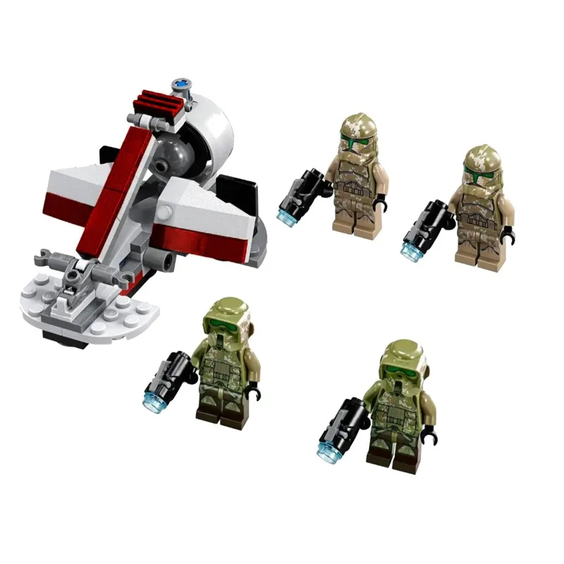 Фото Новая сборная модель-робот Star Wars Elite Clone Trooper Assault Robot 9488 из строительных блоков, коллекционная фигурка, подарок для мальчиков №4
