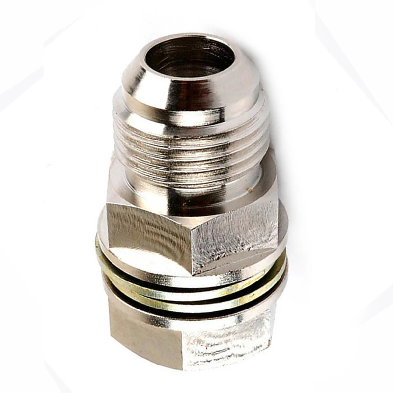

Non Welding Oil Pan Adaptor Adapter fitting kit Bung Return Silver Turbo W/ nut Practical