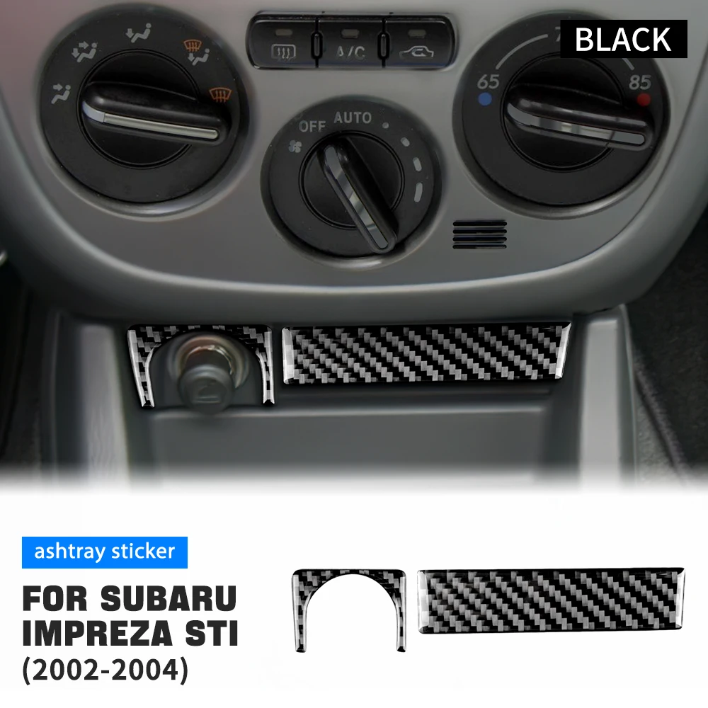 

Настоящее мягкое углеродное волокно для Subaru Impreza STI 2002 2003 2004 Пепельница Крышка Отделка Панель Украшения Аксессуары для салона автомобиля