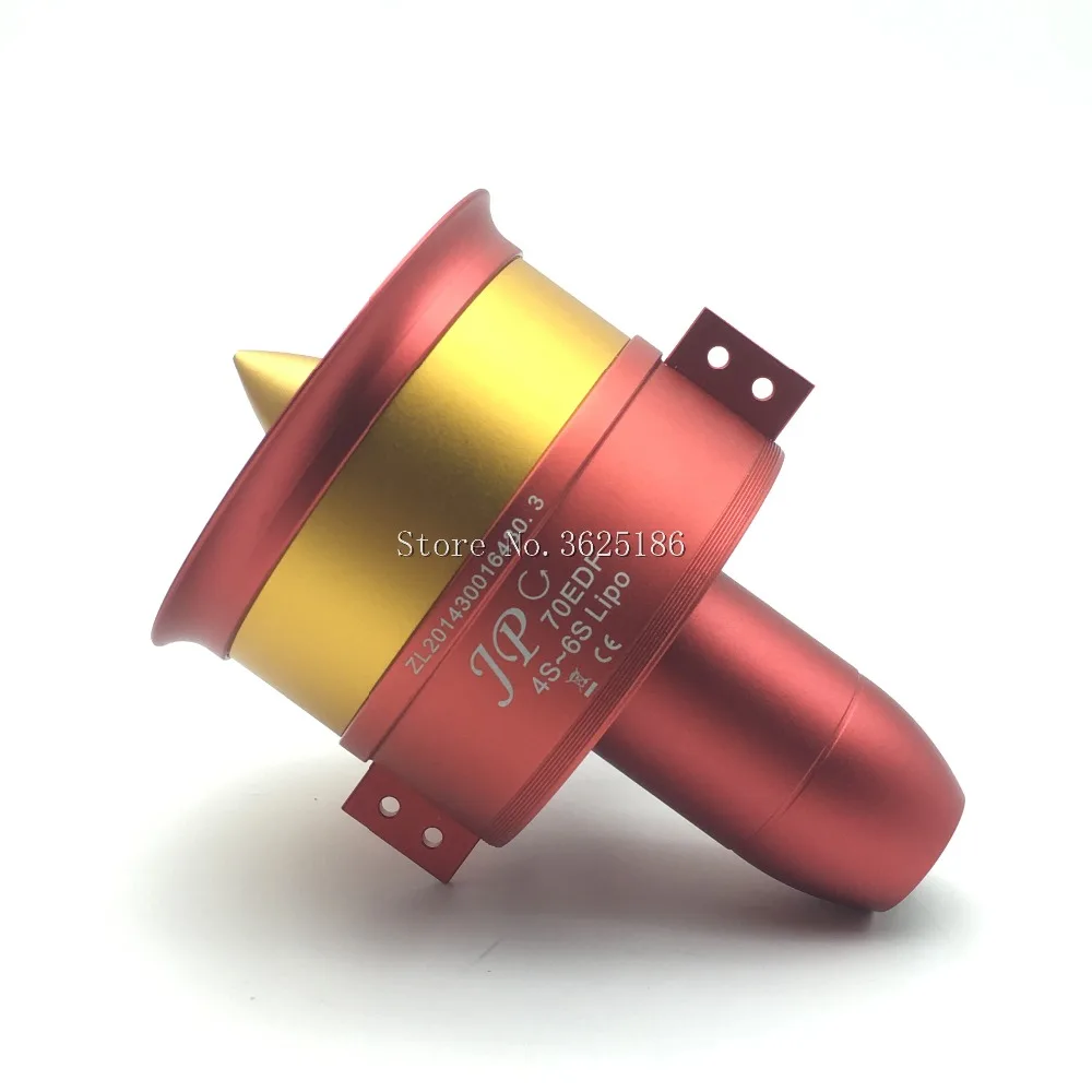 

70mm Ducted Jet 12 Blades 4s-6s Lipo Motor Electric for RC airplane Model Accessories Parts 3055 2250KV