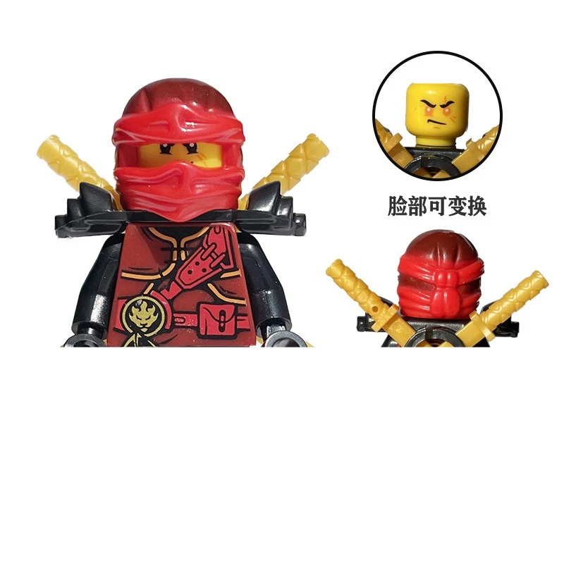 Фото Горячие игрушки Фигурки ниндзя Garmadon Jay Zane Kai Nya Lloyd Samukai Cole Harumi Ultra Violet Pyro Snake Morro Building Blocks Детская игрушка №4