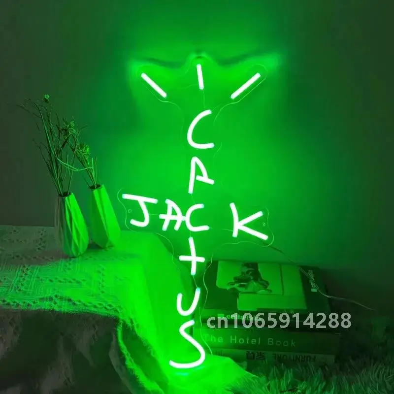 Неоновая вывеска на заказ Кактус Джек светодиодная неоновая украшение для дома