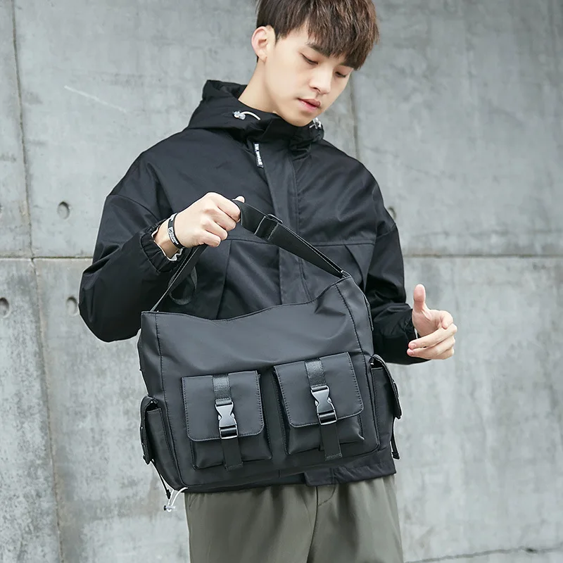 2022 New Oxford Large messenger bag men Waterproof big man shoulder bags Casual Brand medium format bags Travel black sac homme
