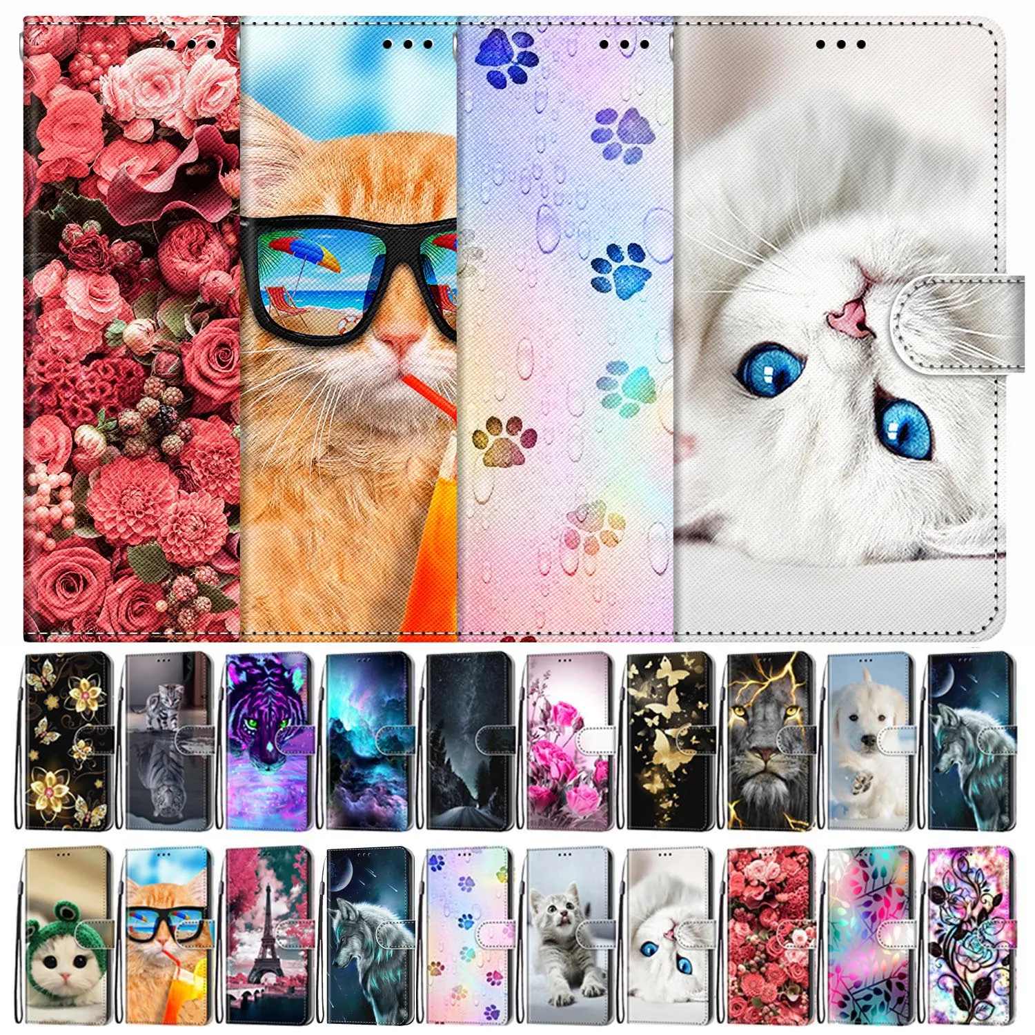 

Flip Leather Phone Cover For Samsung Galaxy A23 A73 5G Case Wallet Bags Fundas For Samsung M23 M33 M53 F23 5G Holder Book Cover