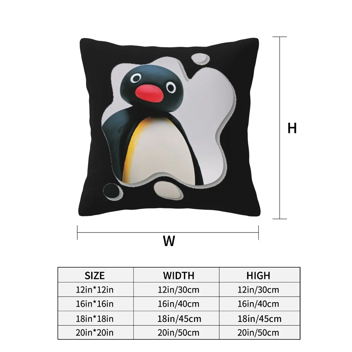 Фото Pingu Pinga Penguin TV 2 шт. квадратная наволочка наволочка удобная декоративная подушка для домашнего автомобиля №2
