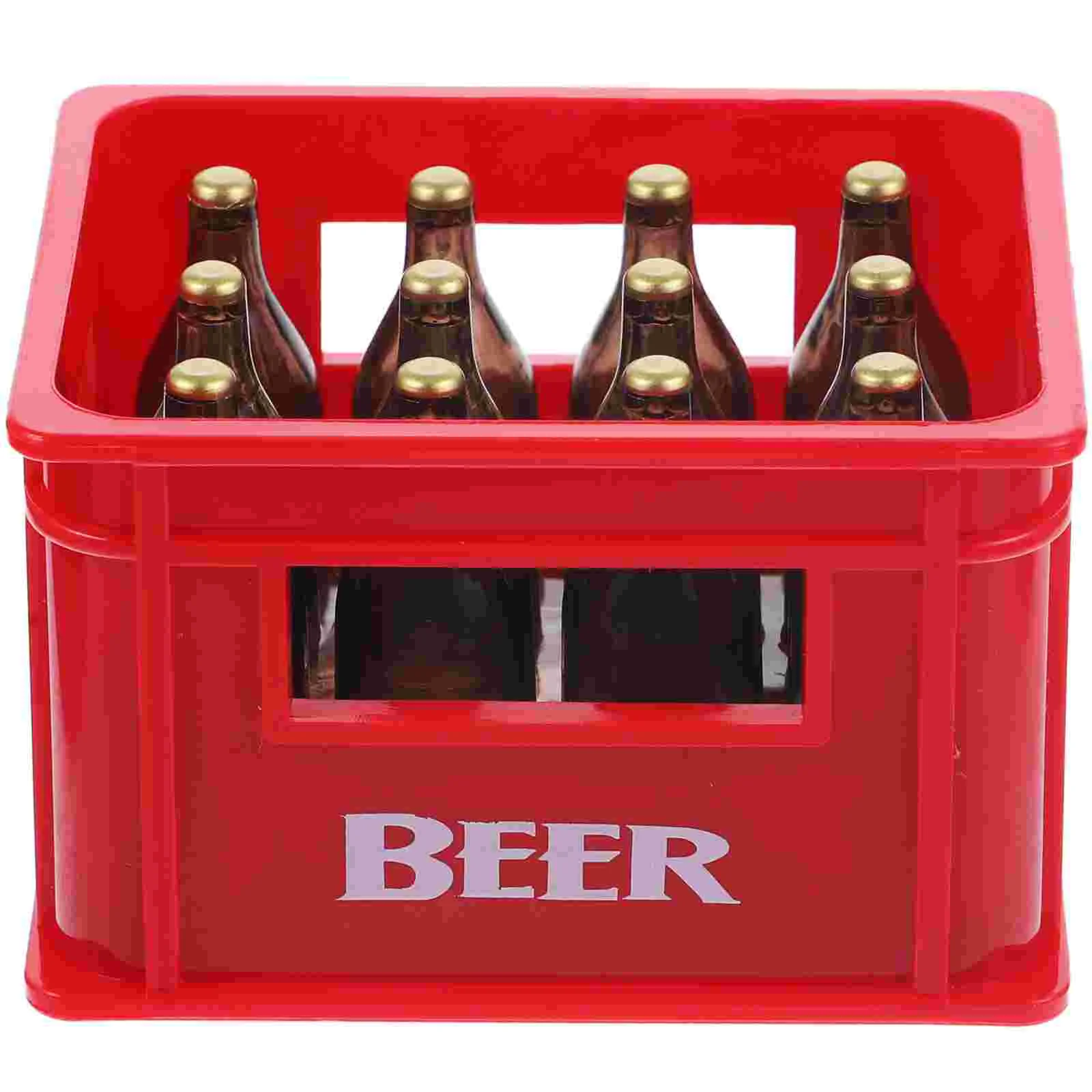 

Mini Bottles Favors Imitation Beer House Decor Box Layout Scene Photo Prop