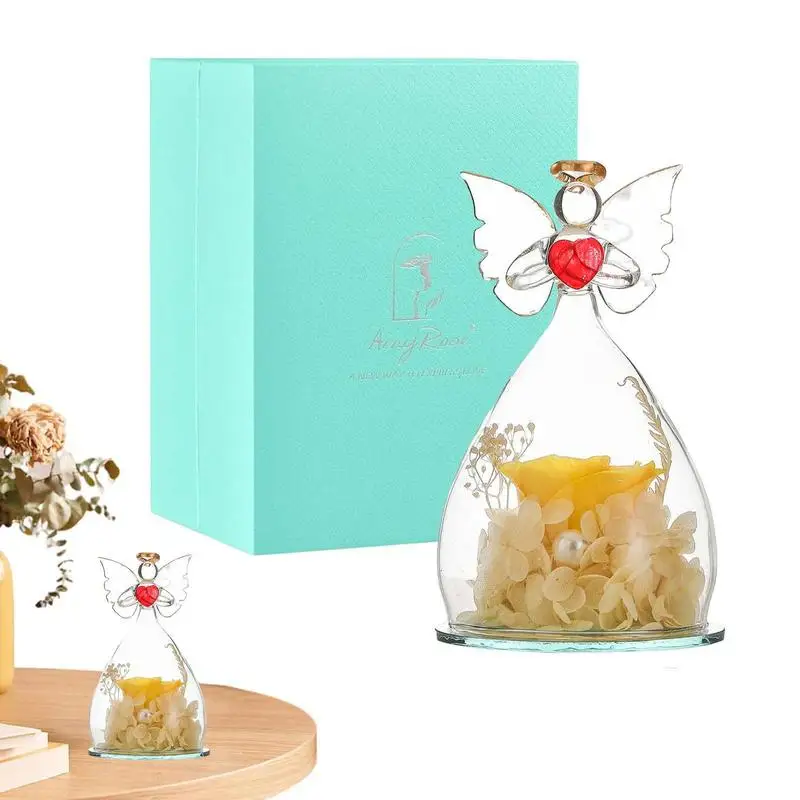 

Роза навсегда цветок подарок для мамы Ангел подарок на день рождения для женщины консервированный цветок подарок на День Благодарения День...