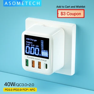 3040w quick charge usb charger wall travel phone adapter fast charger pd usb c charger for iphone 13 12 xiaomi huawei samsung free global shipping