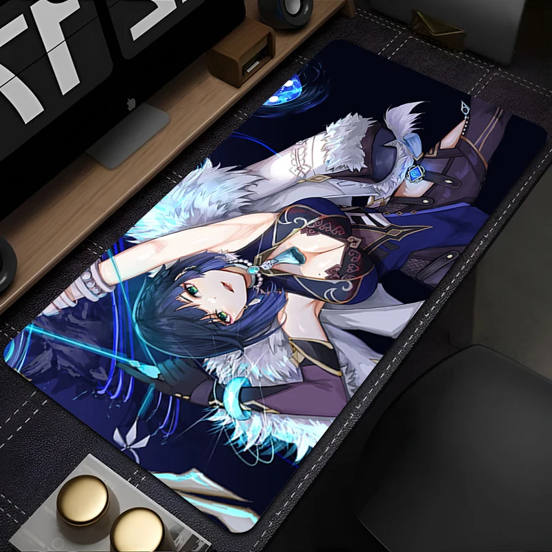 Аксессуары для компьютерных игр Коврик мыши Офисный ПК HD G-genshin Impact Yelan клавиатуры