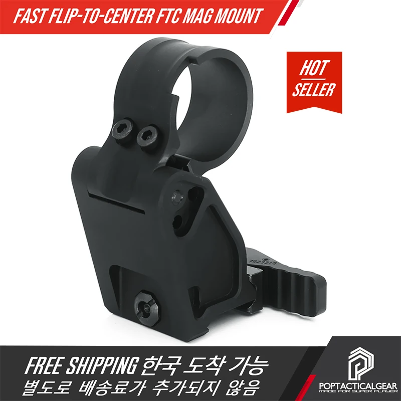 Specprecision Tactical Fast Flip-To-Center FTC Mag Mount For AlMPOINT Magnifier 2.26 Inch Optical Centerline Height Provides