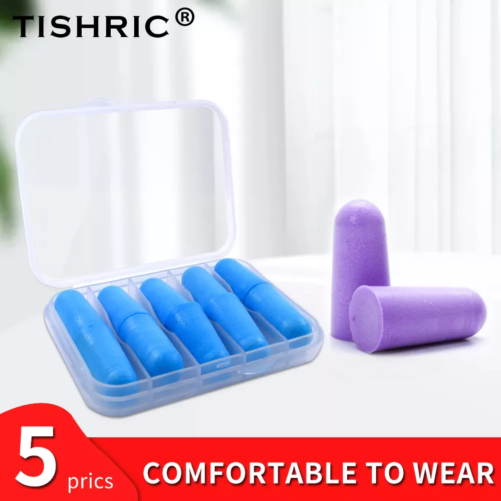 

Затычки для ушей из полиуретановой губки в упаковке с уровнем шумоподавления 35,5 дБ, звукоизоляция, защита ушей от сна, шумоподавление