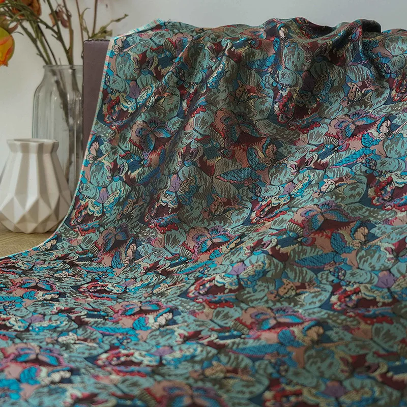 Картина маслом стильная абстрактная бабочка жаккардовая парчовая ткань модный