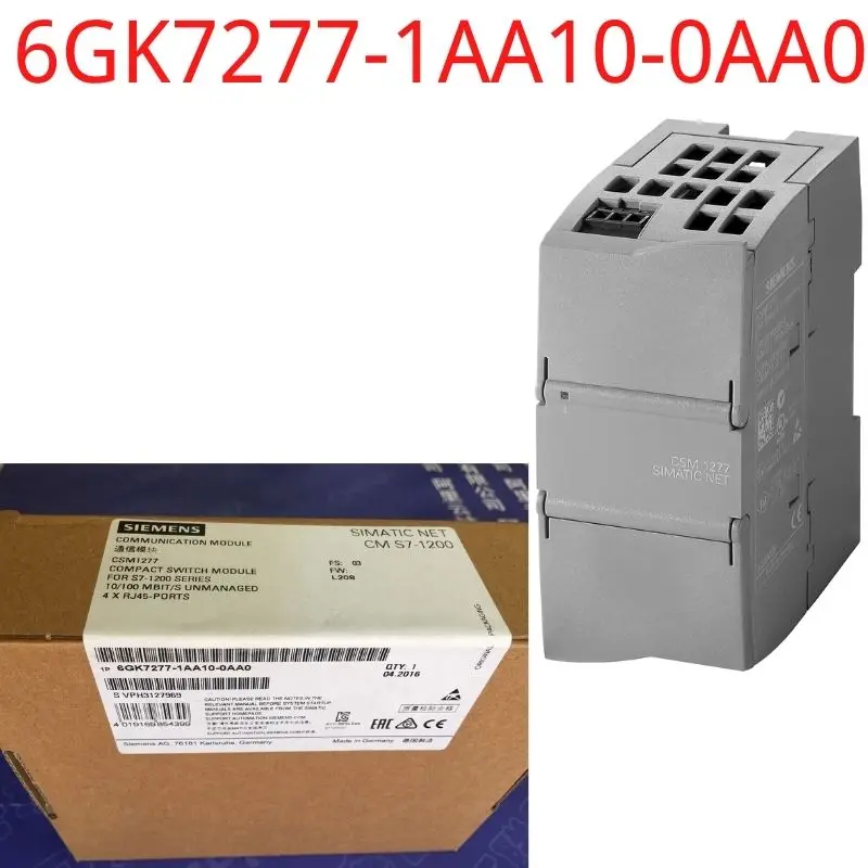 

6GK7277-1AA10-0AA0 Brand New Compact Switch Module CSM 1277 for connecting SIMATIC S7-1200 and up to 3 further nodes