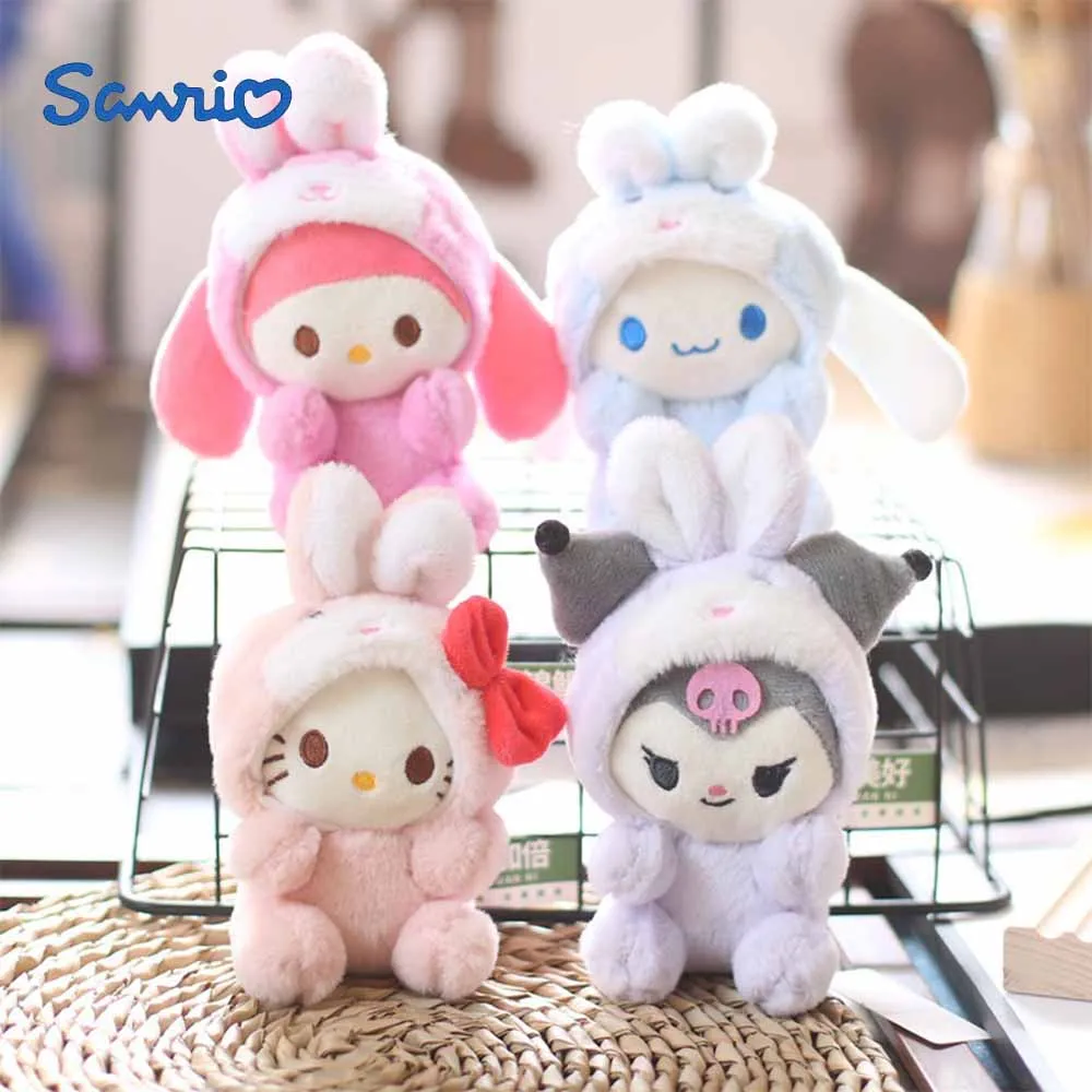 

14 см Kuromi Cinnamoroll моя мелодия Плюшевая Кукла мультфильм плюшевая кавайная игрушка милая мягкая подвеска брелок для ключей автомобиля