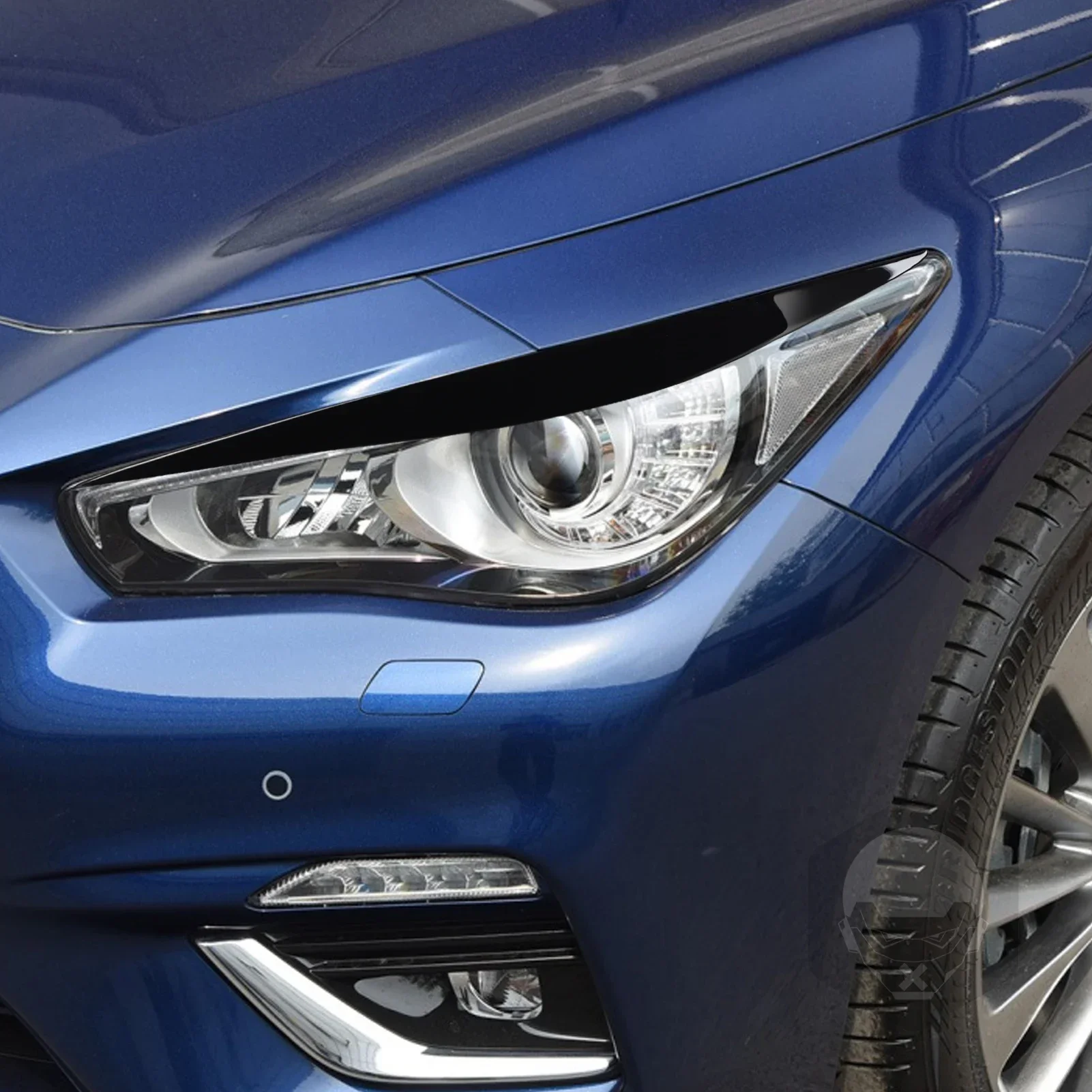 Для Infiniti Q50 2014 2015 2016 2017 2018 2019 глянцевый черный пластиковый аксессуар салон