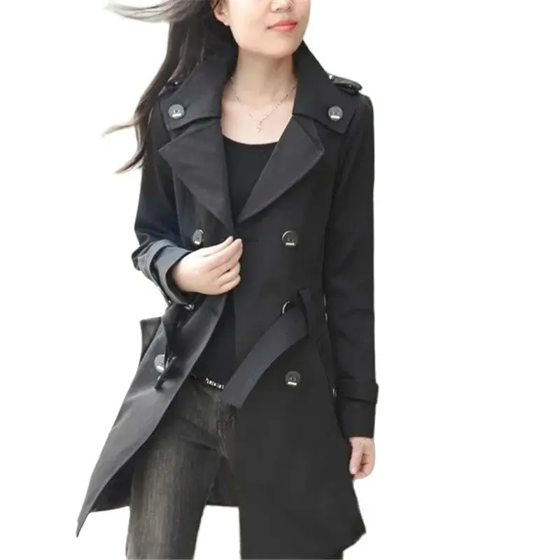 Женский тренчкот средней длины демисезонная верхняя одежда |