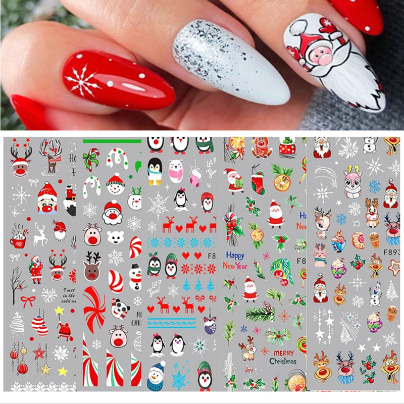 Наклейки для ногтей на Хэллоуин модные обертывания самоклеящиеся декоративные