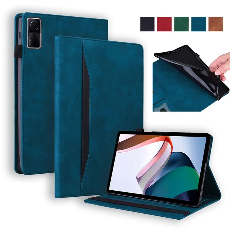 

Чехол для Xiaomi RedMi Pad, 10,61 дюйма, 2022 дюйма, чехол для планшета в деловом стиле, подставка из искусственной кожи, ТПУ, чехол для RedMi Pad 10,61 дюйма, чехол