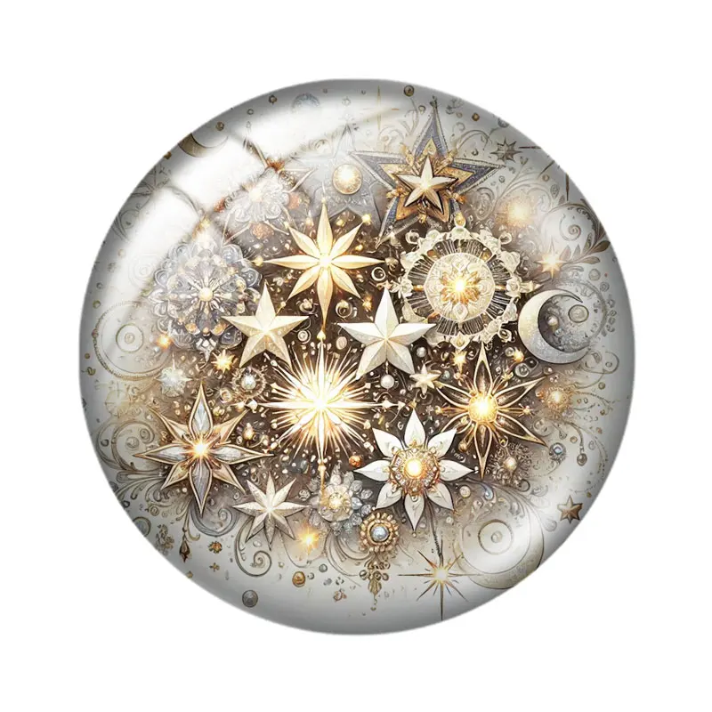 Стеклянные кабошоны Mystic Star Moon 12182025 мм для браслетов, подвесок, колец, демонстрационных серег, фурнитура для изготовления украшений (art.: 3920db44ed26e) - 3920db44ed26e