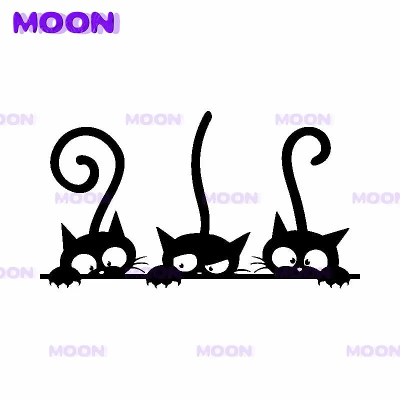 

Cute Cat Home Car Decal Vinyl Decal Decoration Black/Silver/White Personalized Car Accessories Decal