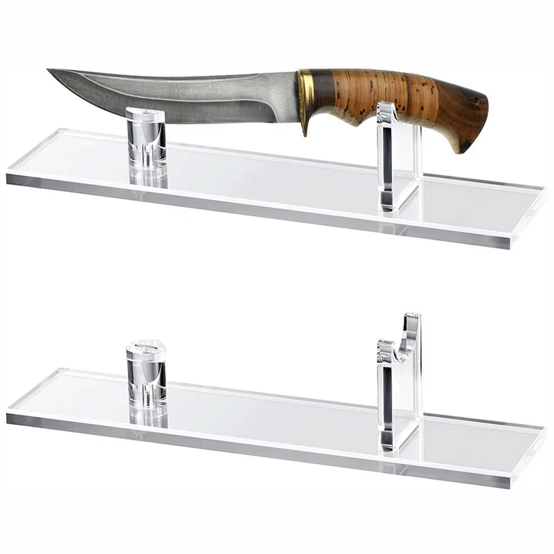 

Acrylic Knife Display Stand With Support Frame Kitchen Knife Rack Saber Collection Display Holder Home Decoration Accessories