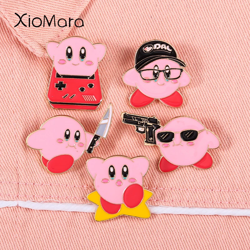 

Catoon Pink Anime Enamel Pins Cute Character Kawaii Badges For Clothes Lapel Pin Women Brooch Jewelry Gifts For Friend