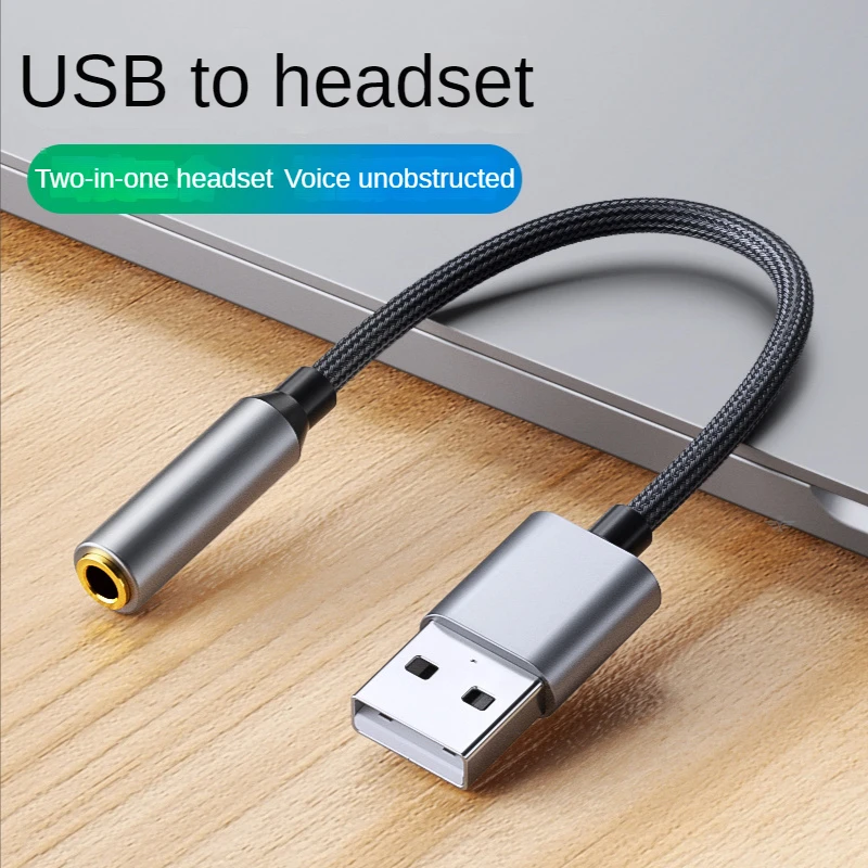 USB Sound Card USB To 3.5mm Audio Earphone Adapter External Sound Card 7.1 Audio Card For Mic Headphone Computer PC