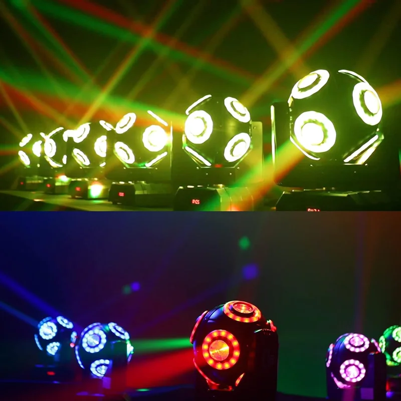 Фото Светодиодный прожектор 8x15W RGBW & LED Halo с эффектом движущейся головы, для KTV, DJ, дискотек, вечеринок, клубов, баров, DMX512, LED-эффекты, световые эффекты для сцены, мероприятий и шоу. №5