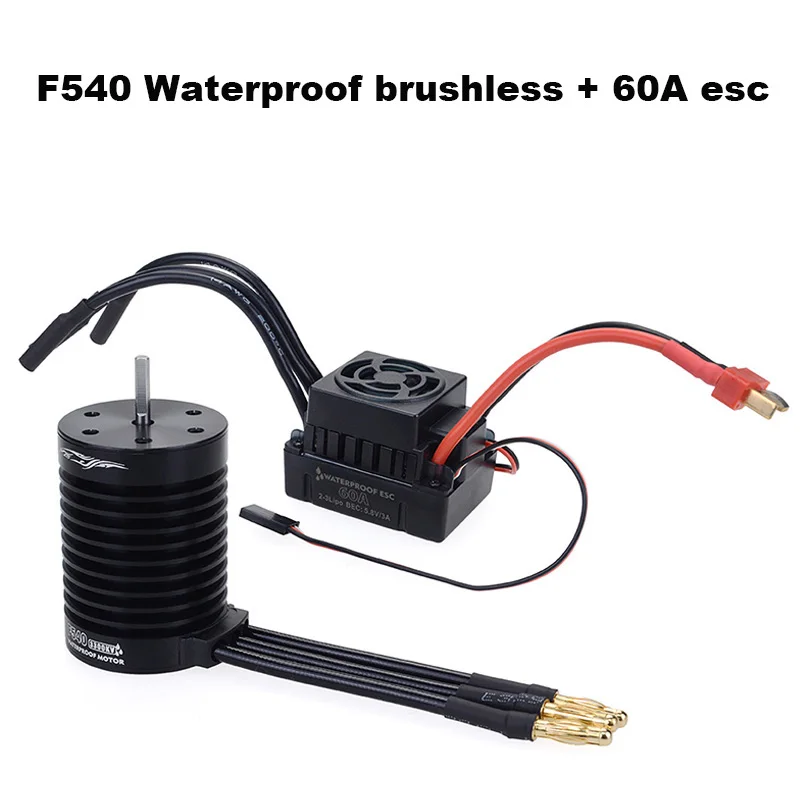 Двигатель Surpass Hobby водонепроницаемый F540 3300KV 4370KV бесщеточный двигатель 60A ESC Combo Set для Redcat HSP 1/10