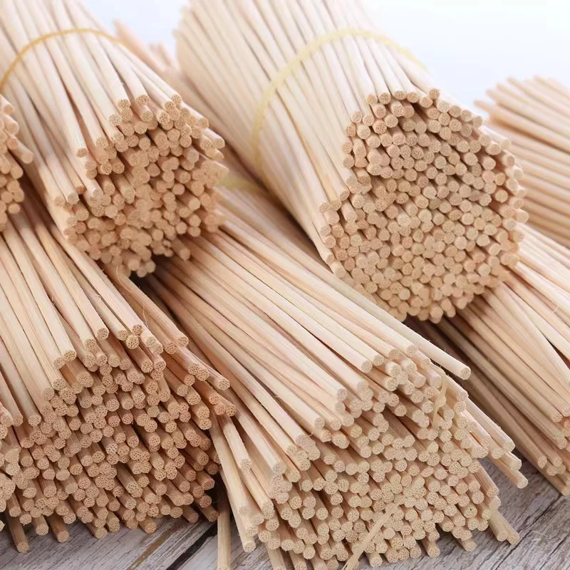 

50pcs 18cmx3mm Wooden Essential Oil Diffuser Rattan Sticks Bathroom Wedding Decor Reed Diffuser Accessories Fragrance Diffuser