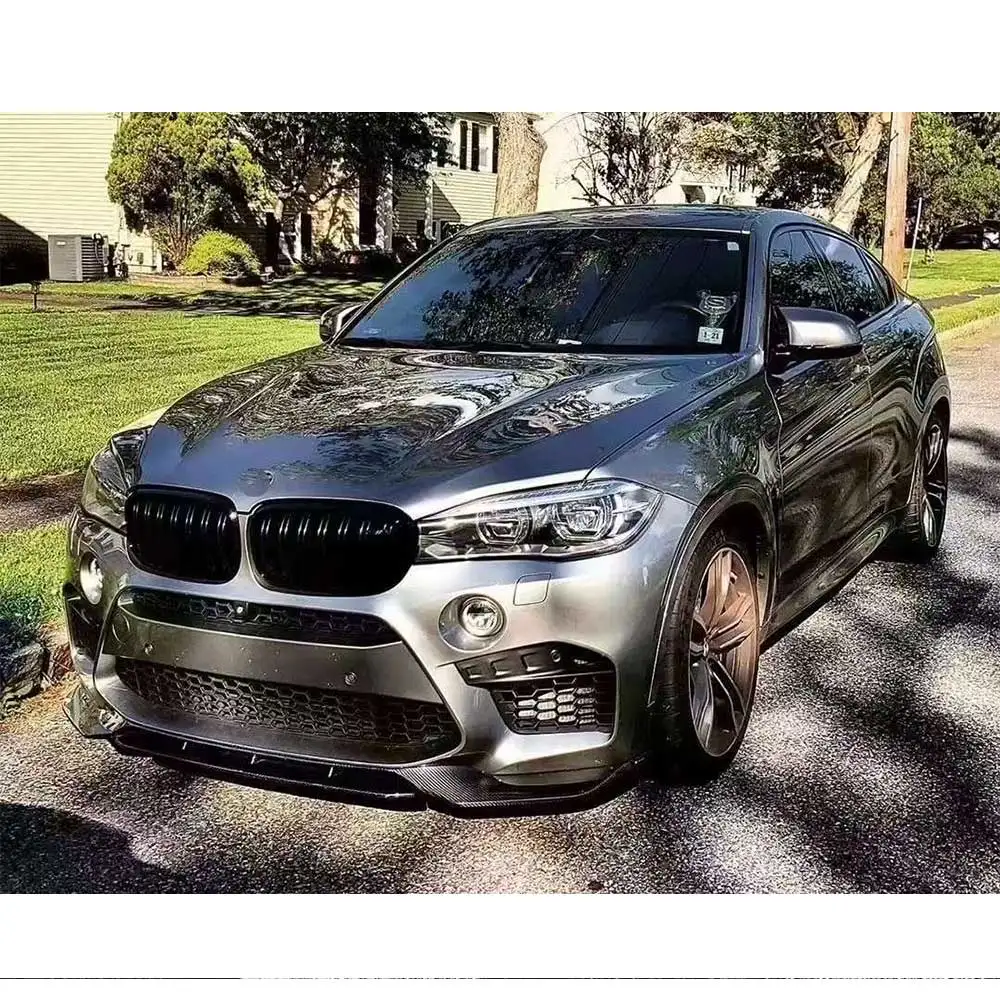 Передний бампер из углеродного волокна в стиле V разделитель для подбородка и губ