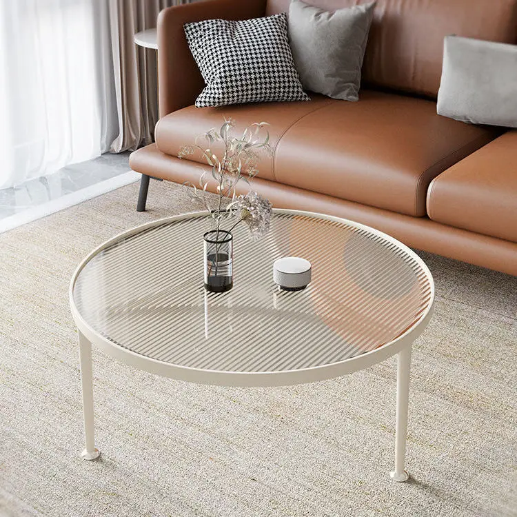 

Журнальный столик на балконе, маленький домашний стеклянный стол, итальянский роскошный боковой столик светильник, взрывозащищенный легко чистый чайный столик