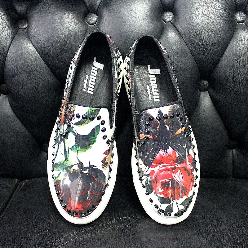 Новые туфли-бабочки мужские повседневные туфли Four Seasons модные универсальные Lefu