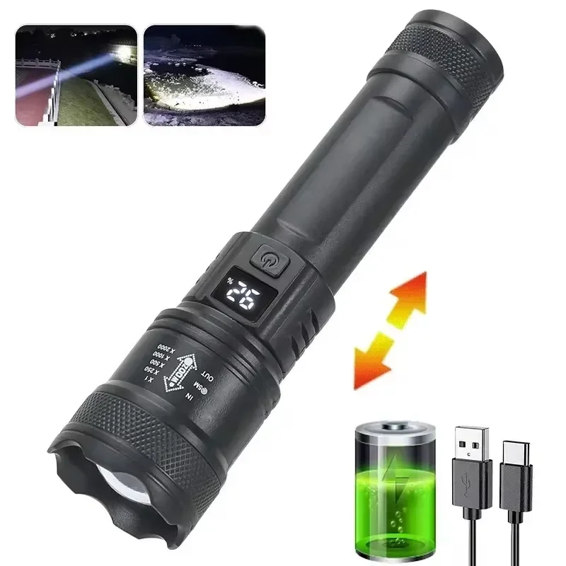 

Htomaza USB перезаряжаемый тактический фонарь