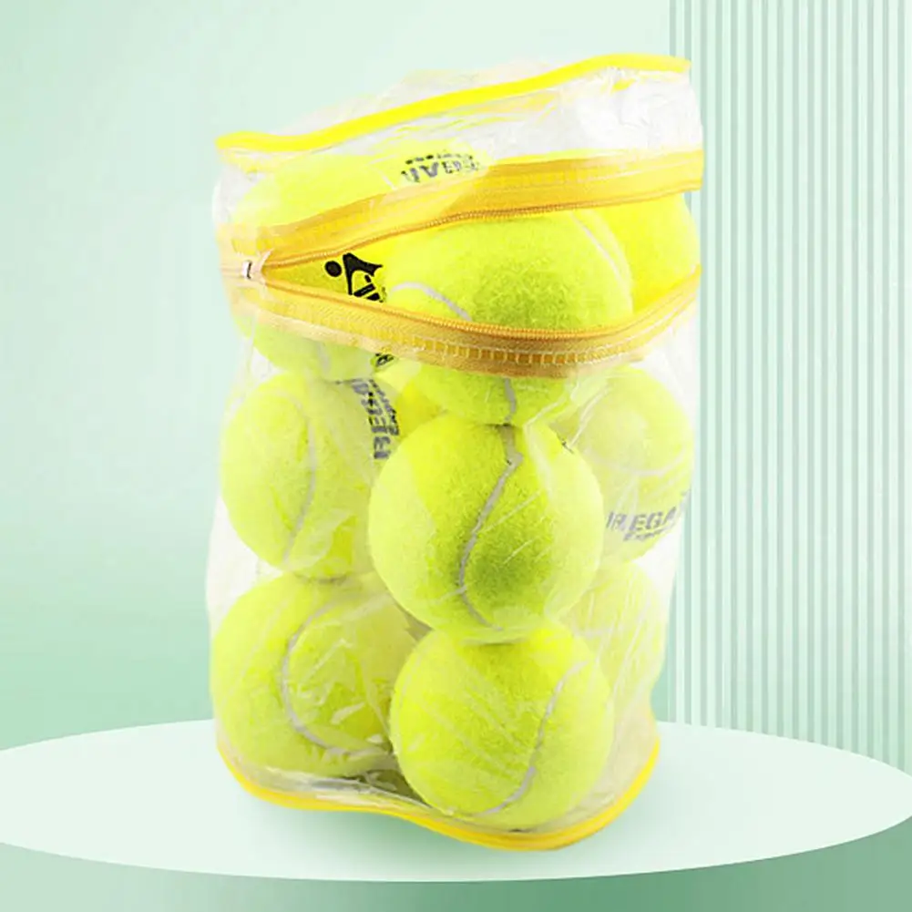

12Pcs Pressure Training Tennis Balls Thick Rubber Tennis Training Ball Beach Tennis Balls for Beginner Training Ball