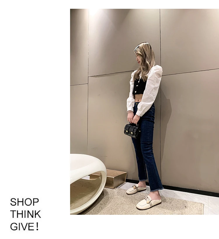 

Baotou slippers for female outerwear 2023 summer new fashion Korean version flat bottomed half slippers versatile internet red s