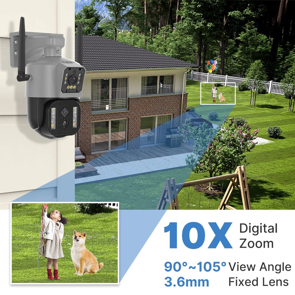 Рисунок 3 - Умная PTZ-камера видеонаблюдения с двумя объективами