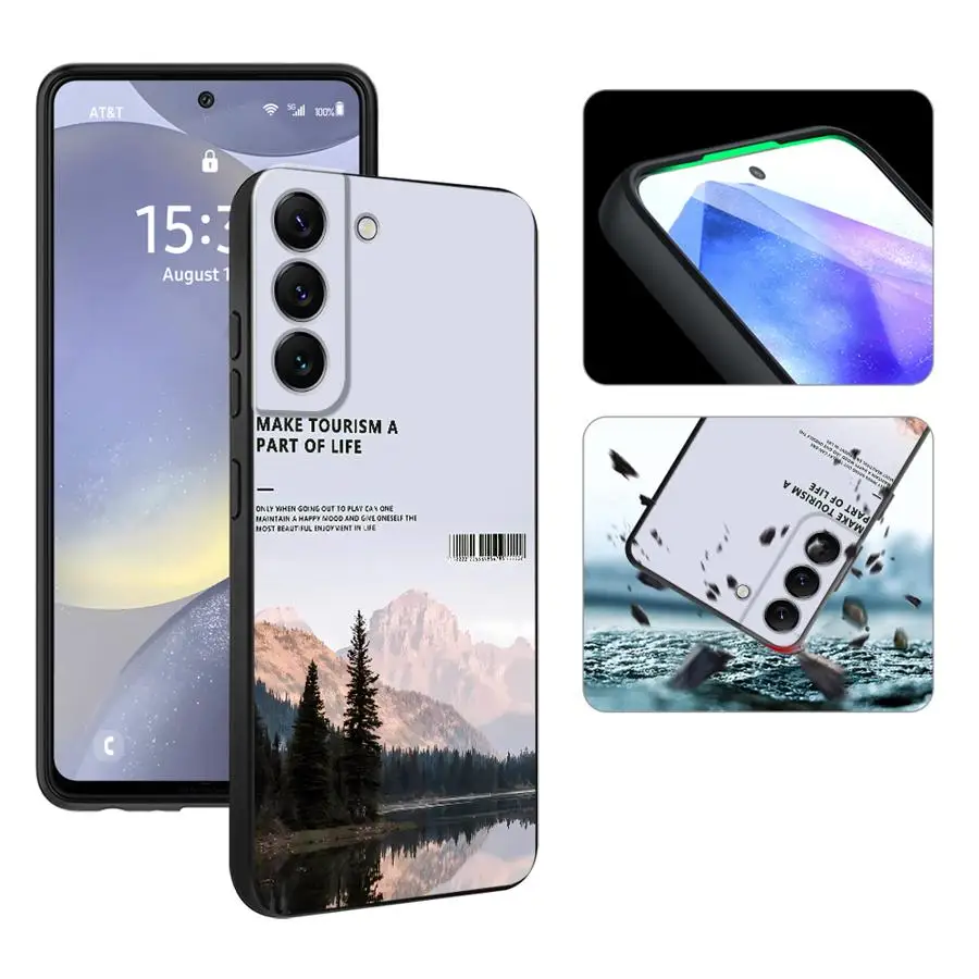 Чехол для телефона Samsung Galaxy A57 A26 A53 A32 A55 A24 A23 A73 A51 A25 A37 A22 A72 A71 A52 A36 A35 с изображением горных вершин и пейзажа (art.: 3920d990de836) - 3920d990de836