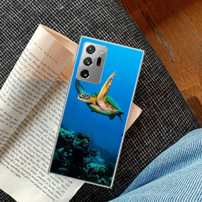 Чехол с рисунком морской черепахи для Samsung Galaxy S20 S23 FE S21 S10 Plus S24 S22 Ультратонкий