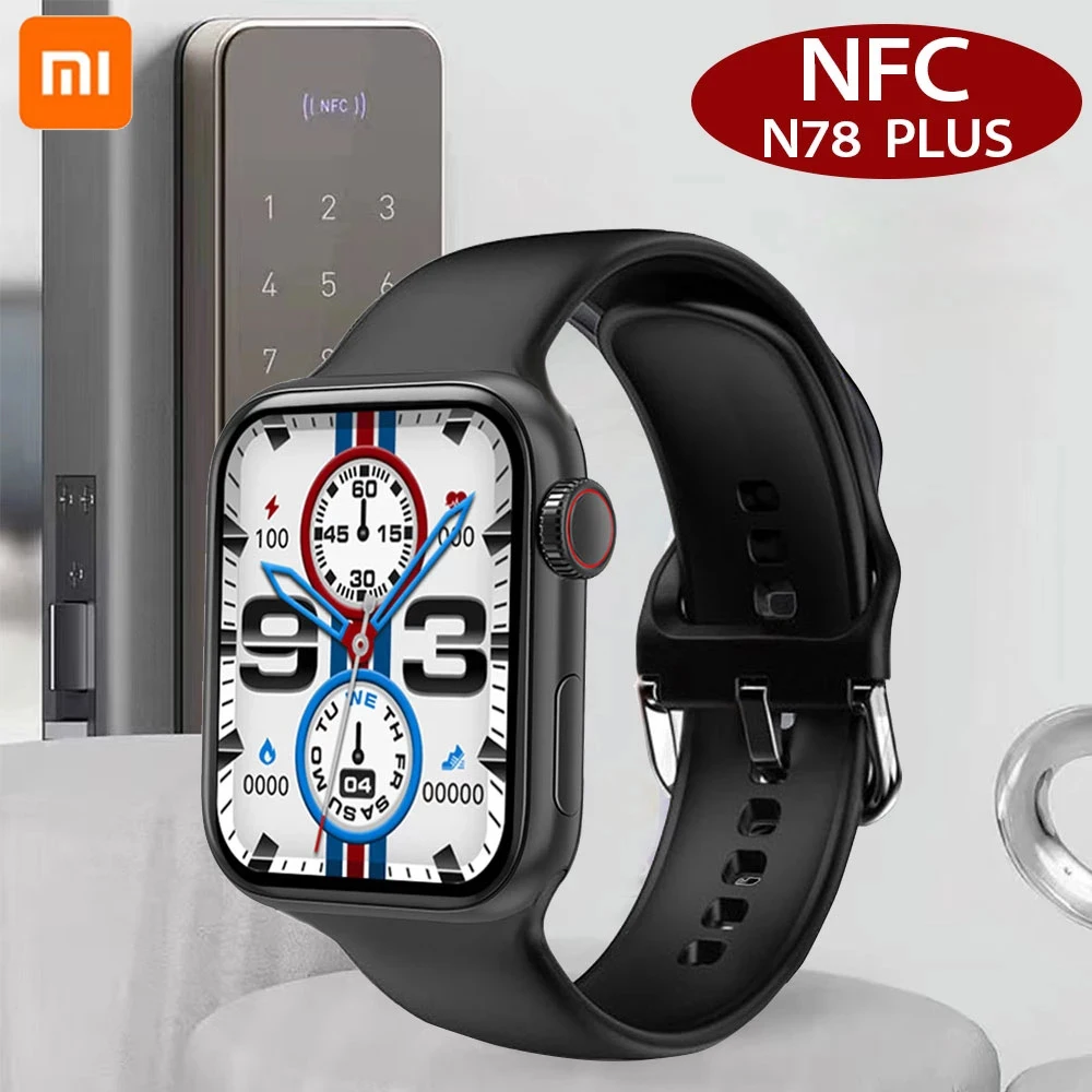 

Смарт-часы Xiaomi N78 PLUS, Bluetooth 5,0, измерение артериального давления, плавание, спортивные часы, TFT 200 мАч, уровень кислорода в крови, Смарт-часы