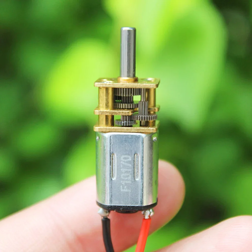 Micro N20 мотор-редуктор постоянного тока 3 В-9 В 36 об/мин-108 об/мин медленная скорость с