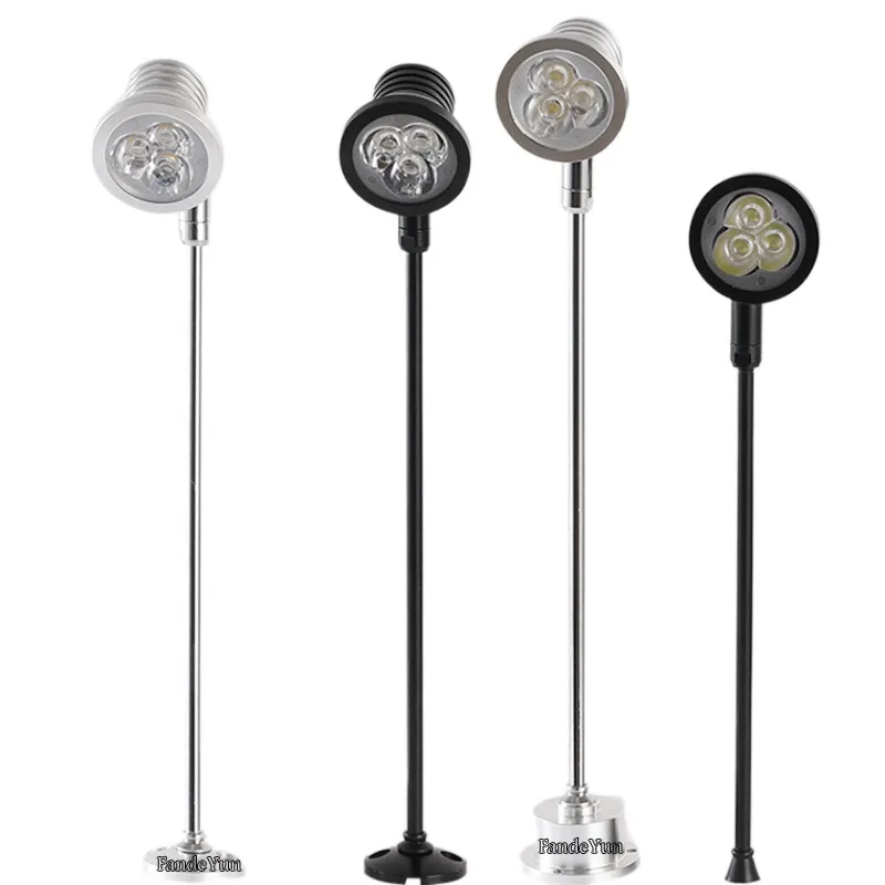 

Вращающаяся настенная лампа для освещения шкафа, 3 Вт, для магазина, ювелирных изделий, известная картина, коридор, коммерческая лампа, 12 В постоянного тока