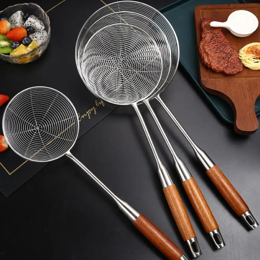 Skimmer Ladle  Utility Large Cooking Spoon Slotted Skimmer Ladle  Stainless Steel Colander Spoon