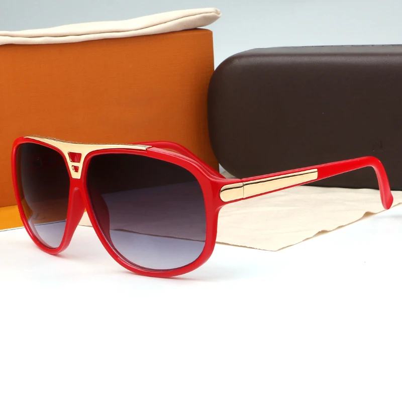 

Sunglasses AAA Men Luxury Brand l-u Mirror Colors optical Women glasses Metal frame Vintage