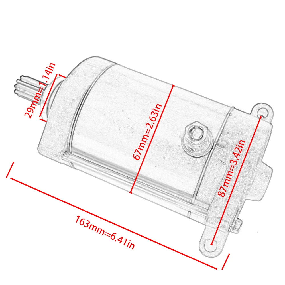 4WV-81800-00 Стартерный двигатель для Yamaha Гризли 660 450 400 YFM600F YFM450 YFM400F Rhino 660 450 YXR660FA YXR45F 5KM-81890-00