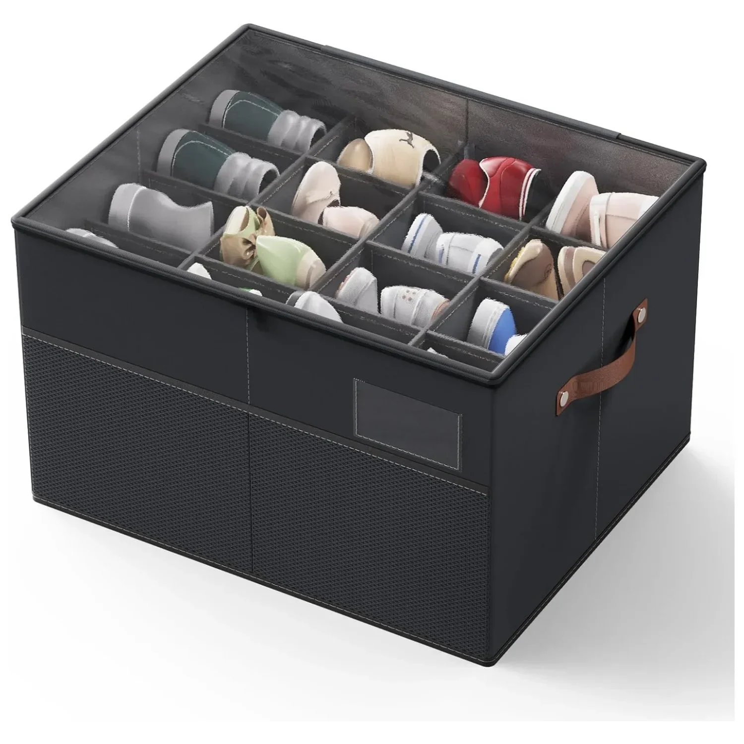 Прозрачная коробка с надписью прозрачная органайзер для сапато выпадом зипер