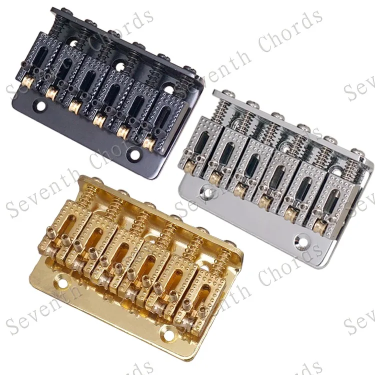 

A Set 6 String Roller Saddle Bridge for Electric Guitar - Bridge length 65mm
